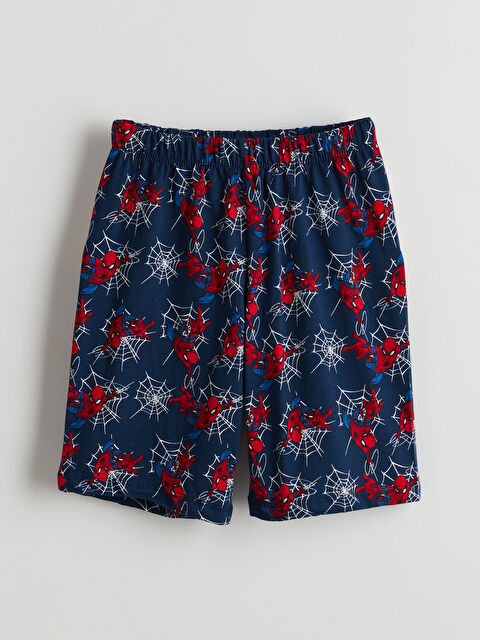 LCW Kids Beli Lastikli Spider-Man Baskılı Erkek Çocuk Pijama Şort - S53687Z4-LSJ