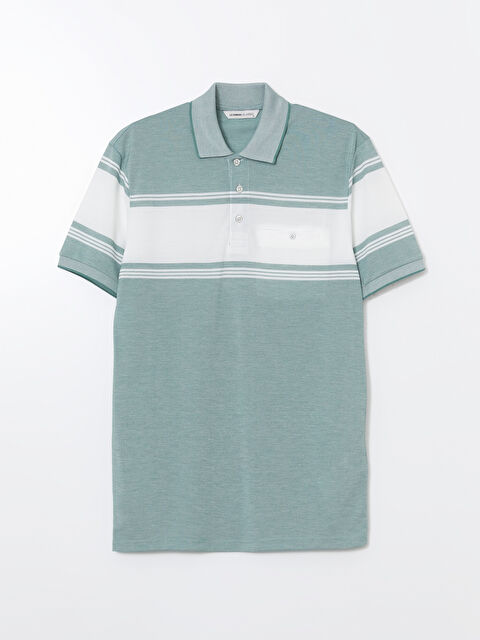 LCWAIKIKI Classic Polo Yaka Çizgili Pike Erkek Tişört - S53702Z8-LFN