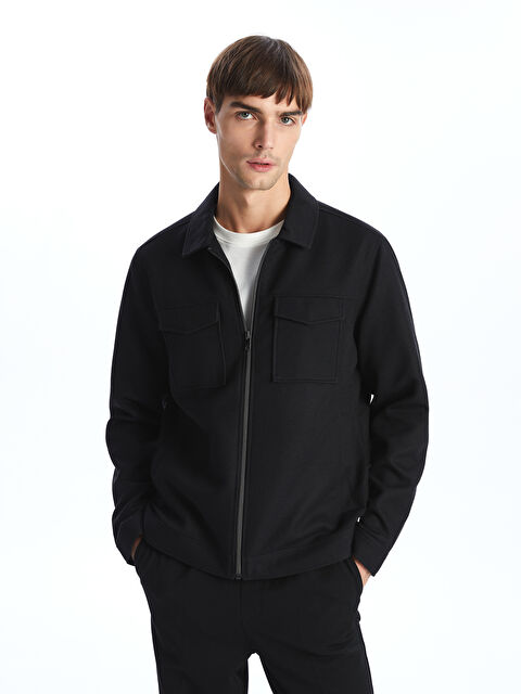 LCW Vision Slim Fit Gömlek Yaka Erkek Mont - S53731Z8-CVL