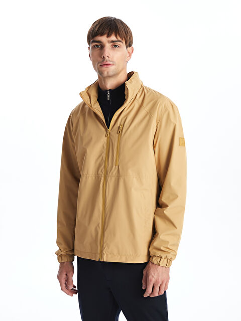 LCW Vision Standard Fit Funnel Neck Men's Coat - S53734Z8-G2V