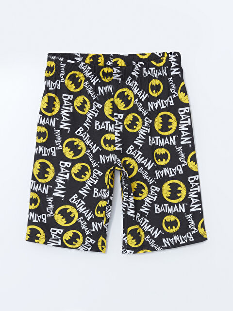 LCW Kids Beli Lastikli Batman Baskılı Erkek Çocuk Pijama Şort - S53753Z1-LQJ