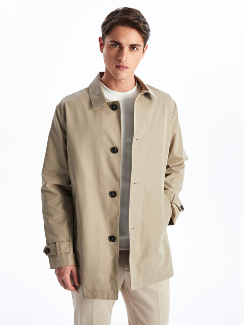 SOUTHBLUE Standart Kalıp Ceket Yaka Erkek Trençkot - S53839Z8-KVB