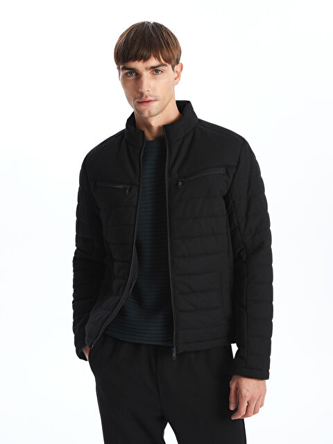 LCW Vision Slim Fit Dik Yaka Erkek Mont - S53842Z8-CVL