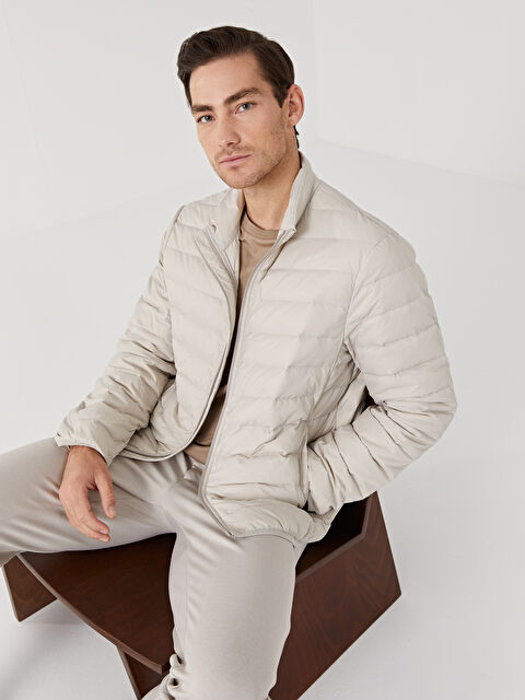 SOUTHBLUE Standart Kalıp Dik Yaka Erkek Şişme Mont - S53843Z8-S0L