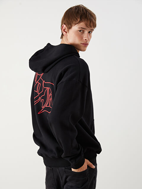 LCW Vision Long Sleeve Printed Men's Hoodie - S53908Z8-CVL