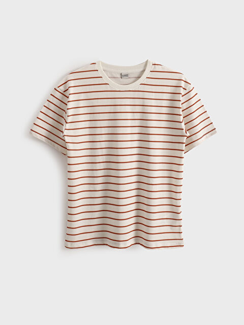 LCW Kids Crew Neck Striped Boys' T-Shirt - S53912Z4-LSR