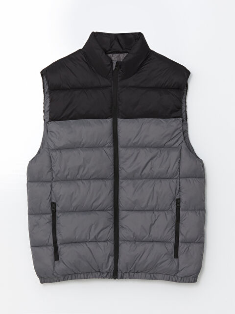 XSIDE Gilet Doudoune à Col Cheminée pour Hommes Coupe Standard - S53964Z8-GYS