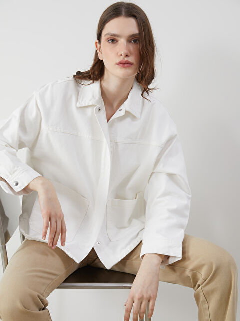 LCW Vision Oversize Kadın Jean Gömlek - S53974Z8-844