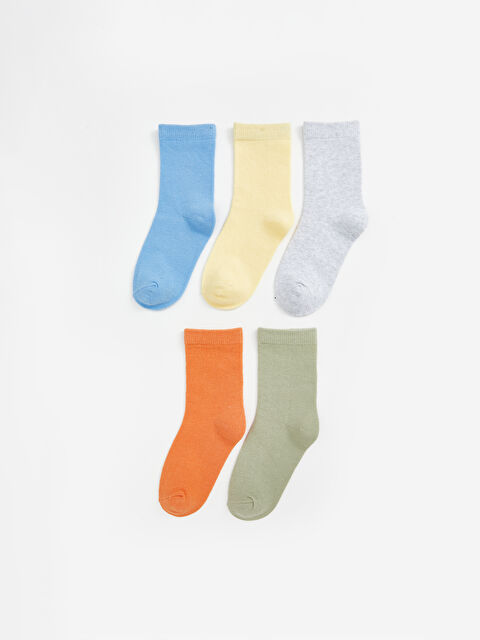 LCW ECO ბეისიკი ბიჭებისთვის ჩაჩის წინდები 5-ცალიანი პაკეტი - S54017Z1-VL6