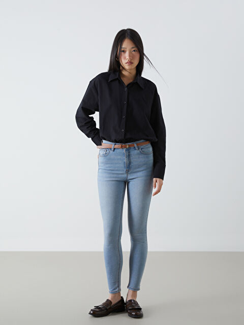 LCW Jeans Beli Kemerli Jüpiter Süper Skinny Fit Jean Pantolon - S54050Z8-311