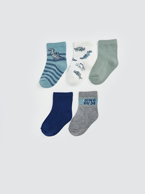 LCW ECO Desenli Erkek Bebek Soket Çorap 5'li - S54069Z1-SQ4
