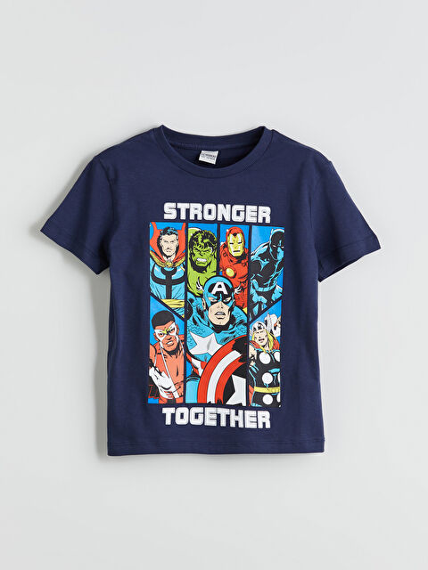 LCW Kids Crew Neck Avengers Printed Boys' T-Shirt - S54136Z4-JC7