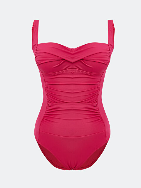 LCW DREAM Dikişli Pedli Büzgü Detaylı Kadın Mayo - S54223Z8-SJV