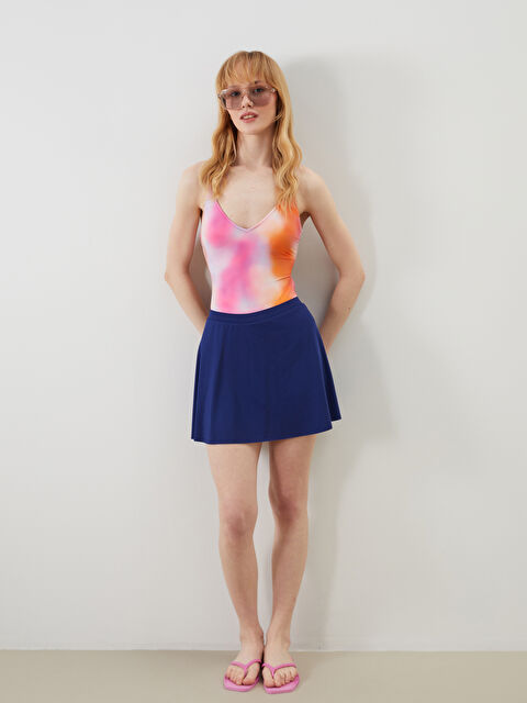 LCW DREAM Beli Lastikli Kadın Yüzme Şort Etek - S54246Z8-HKF