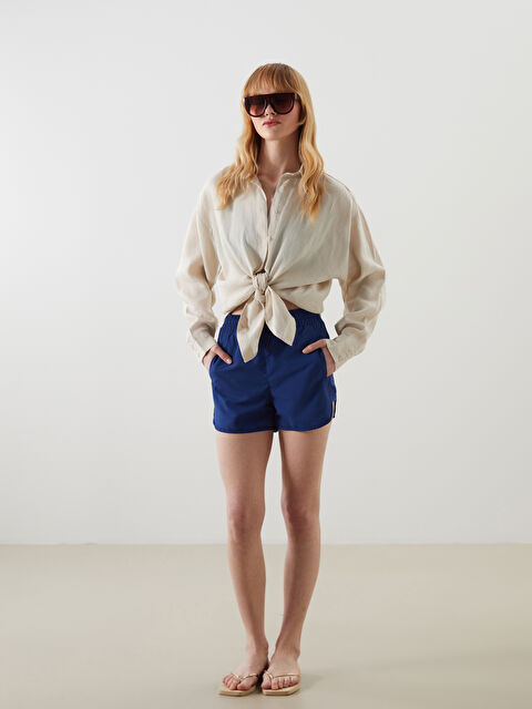 LCW DREAM Beli Lastikli Kadın Deniz Şortu - S54247Z8-HKF