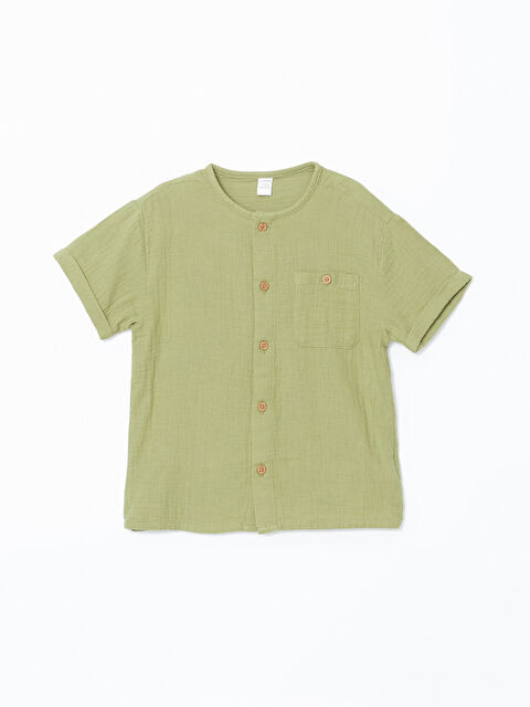 LCW Kids Hakim Yaka Basic Erkek Çocuk Gömlek