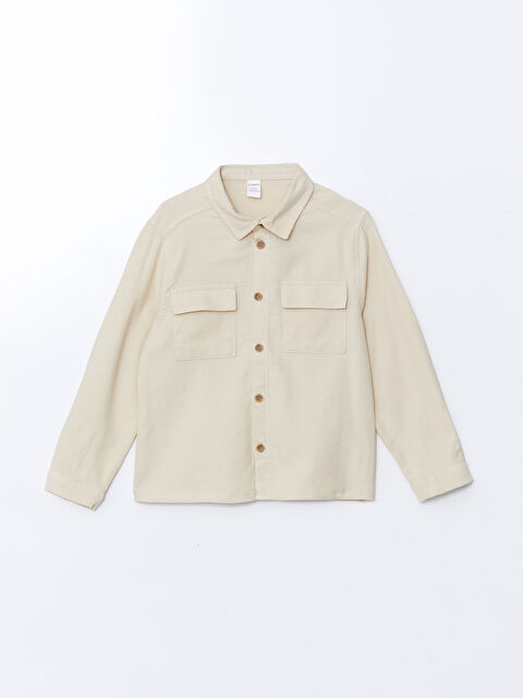 LCW Kids Uzun Kollu Basic Erkek Çocuk Gömlek - S54323Z1-G5M