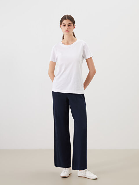 LCW Modest Beli Lastikli Geniş Paça Kadın Pantolon - S54395Z8-HNG