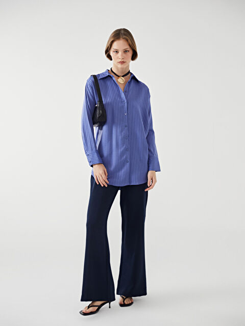 LCW Modest Slim Fit Flared Women's Trousers - S54400Z8-CS0