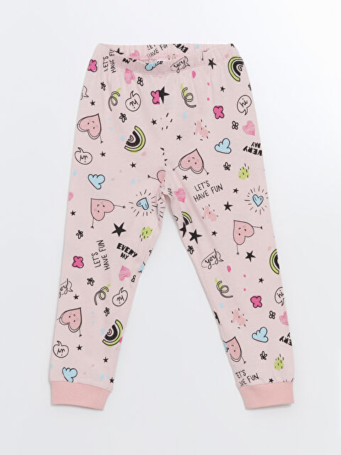 LCW Kids Beli Lastikli Baskılı Kız Çocuk Pijama Alt - S54432Z1-LT4