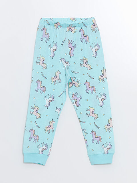 LCW Kids Beli Lastikli Baskılı Kız Çocuk Pijama Alt - S54435Z1-LTU