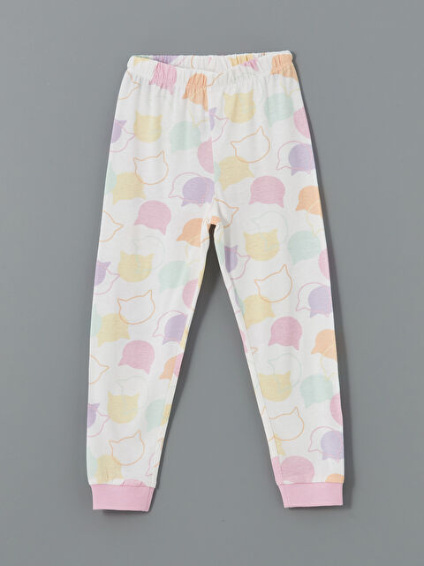 LCW Kids Beli Lastikli Baskılı Kız Çocuk Pijama Alt - S54438Z1-LU7