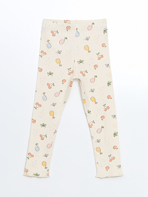 LCW Kids Beli Lastikli Baskılı Kız Çocuk Pijama Alt