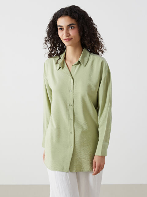 LCW Modest Oversize Women's Shirt Tunic - S54494Z8-TPV