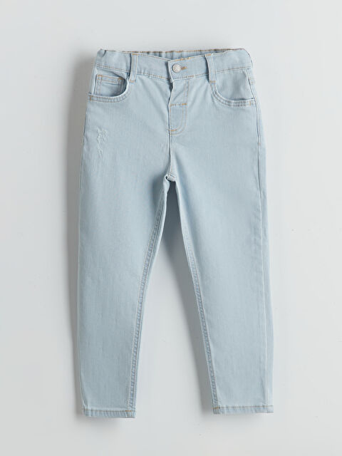 LCW Kids Beli Lastikli Basic Erkek Çocuk Jean Pantolon - S54534Z1-476