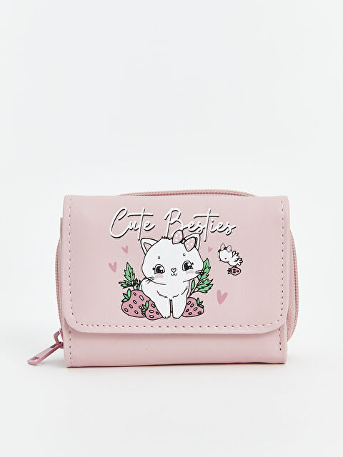 LCW ACCESSORIES محفظة للبنات بطبعة قطة - S54545Z4-QT2