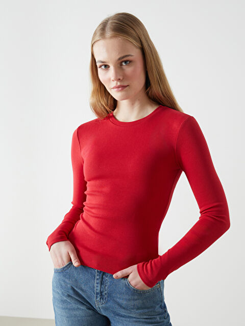 LCW Vision Bisiklet Yaka Kadın Body - S54588Z8-HKD