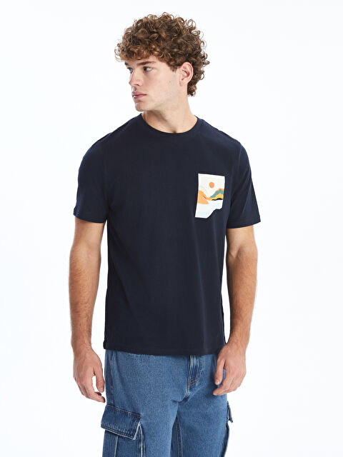 XSIDE Κοντομάνικο Μπλουζάκι Ανδρικό με Στρογγυλή Λαιμόκοψη και Εκτύπωση