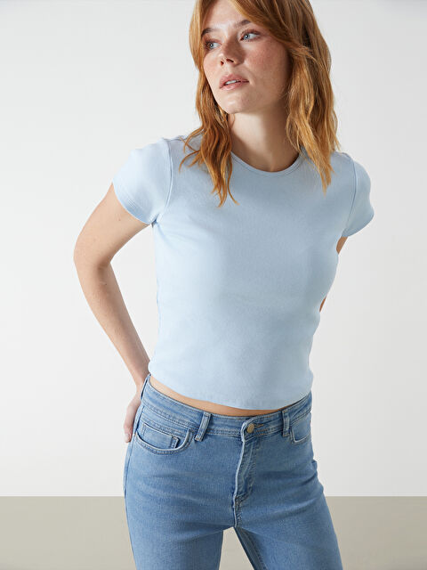 XSIDE Crew Neck Women's T-Shirt - S54682Z8-YWT