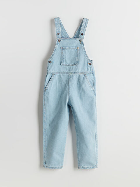 LCW Kids Kare Yaka Erkek Çocuk Jean Salopet - S54785Z1-476