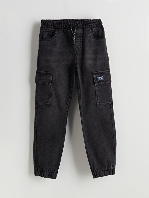 LCW Kids Elasticated Waist Boys' Cargo Jeans - S54823Z4-M0U