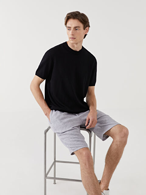 LCW Vision Bisiklet Yaka Kısa Kollu Erkek Triko Kazak - S54832Z8-CVL