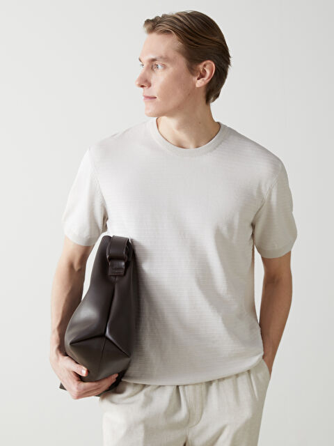 LCW Vision Bisiklet Yaka Kısa Kollu Erkek Triko Kazak - S54832Z8-J0B