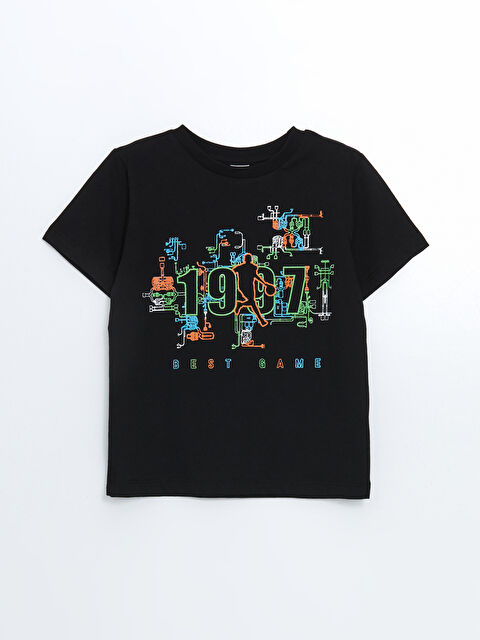 LCW Kids Crew Neck Boys' T-Shirt - S54852Z4-CVL