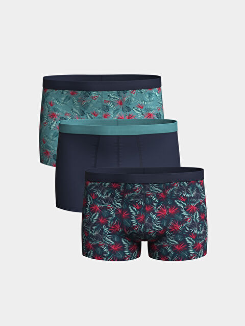 LC WAIKIKI عبوة من 3 قطع من سراويل بوكسر قطنية مطاطية بمقاس عادي للرجال - S54899Z8-LSJ