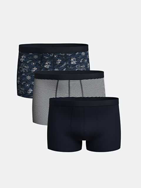LC WAIKIKI Standart Kalıp Pamuklu Esnek Erkek Boxer 3'lü - S54907Z8-LSJ