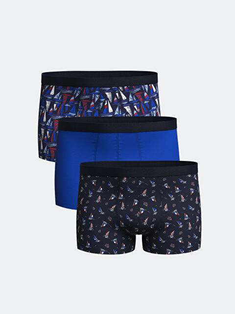LC WAIKIKI Standart Kalıp Pamuklu Esnek Erkek Boxer 3'lü - S54909Z8-LSJ