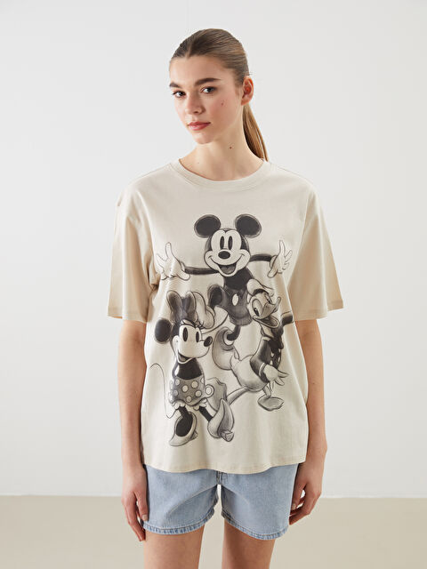 XSIDE Crew Neck Mickey and Friends Printed Women's T-Shirt - S54961Z8-FF7