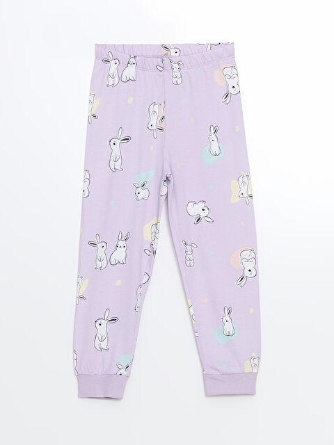 LCW Kids Beli Lastikli Baskılı Kız Çocuk Pijama Alt - S55007Z1-LSC