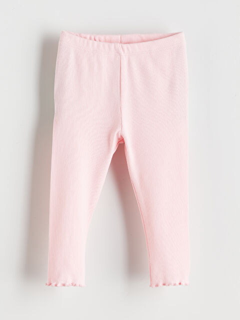 LCW baby Paçası Fırfırlı Kız Bebek Tayt - S55015Z1-FSA