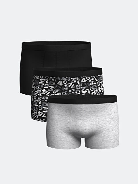 LC WAIKIKI Standart Kalıp Pamuklu Esnek Erkek Boxer 3'lü - S55066Z8-LQJ