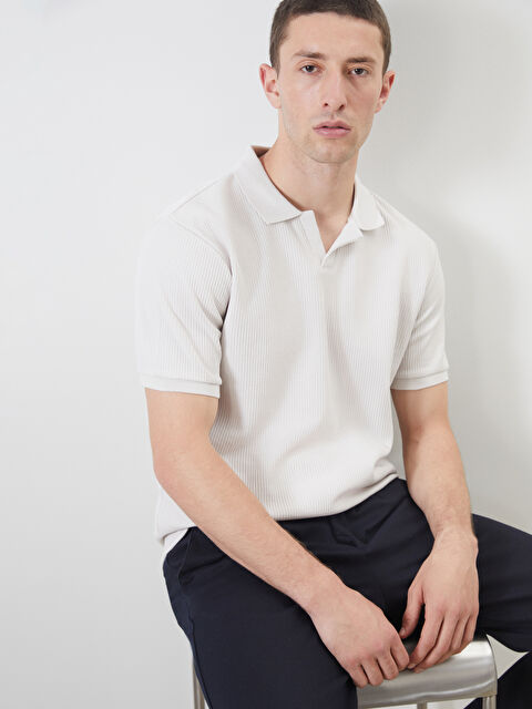 LCW Vision Polo Yaka Kısa Kollu Erkek Tişört - S55171Z8-J0B