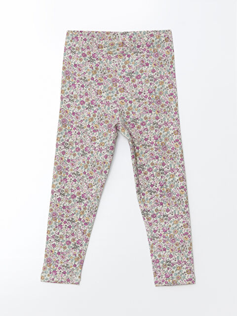 LCW Kids Desenli Kız Çocuk Kaşkorse Tayt - S55218Z1-LRA