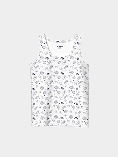 LCW Kids Bisiklet Yaka Erkek Çocuk Atlet - S55225Z4-LU7