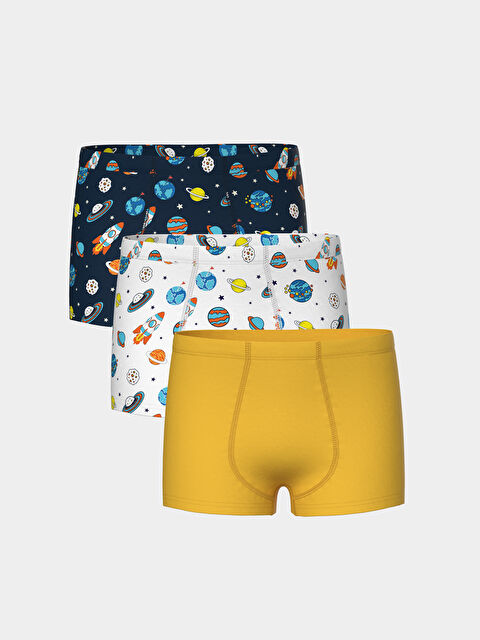 LCW Kids Baskılı Erkek Çocuk Boxer 3'lü - S55235Z4-LSJ
