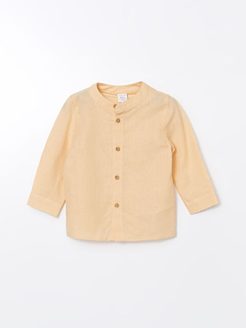 LCW baby Keten Karışımlı Erkek Bebek Gömlek - S55431Z1-YMV